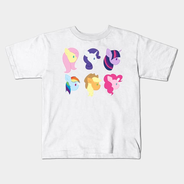 Friendship Icons Kids T-Shirt by Aleina928